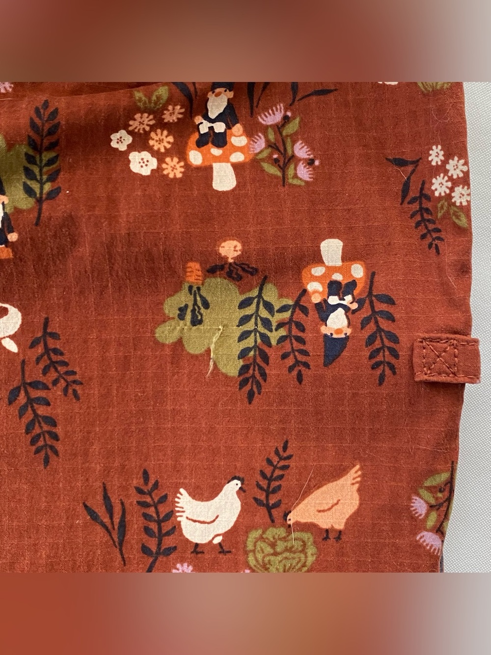 Duluth Trading Company Henna Garden Gnome Heirloom Overall Gardening Bibs XSx31 - Picture 12 of 16